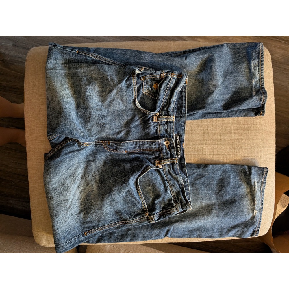 Retro Y2K mens Baggy‎ Roca Wear Jeans sz 34